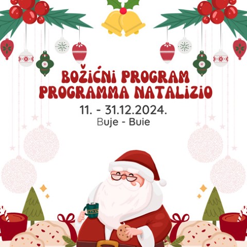 Pridružite se veselim trenucima na Božićnom programu u Bujama!